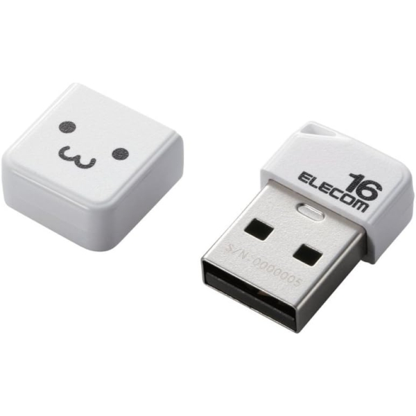 ELECOM MF-SU2B16GWHF 16GB white USB Flash Drive