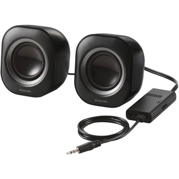 ELECOM MS-P08A2BK black PC Speaker