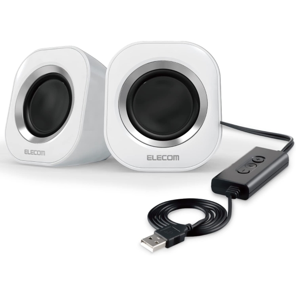 ELECOM MS-P08USB2WH white PC Speaker