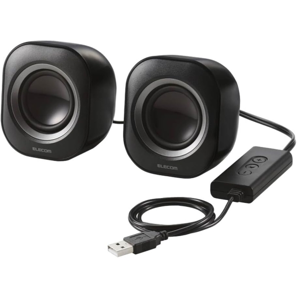 ELECOM MS-P08USB3BK Black PC Speaker