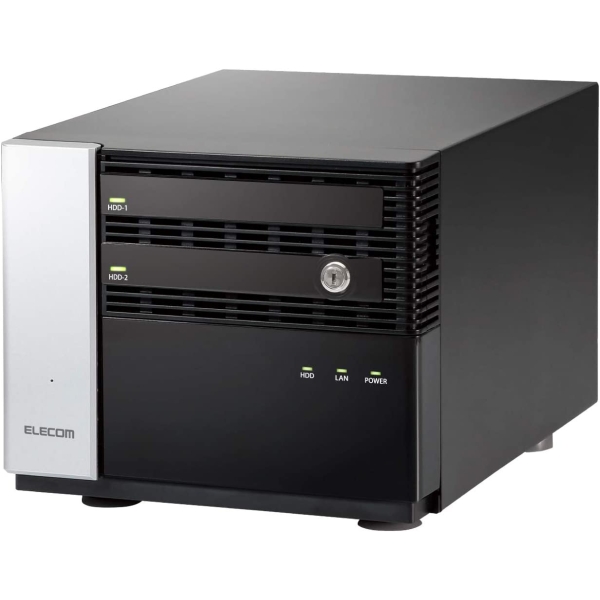 Network Attached Storage NAS Elecom NSB-7MS2T2CW6 Black