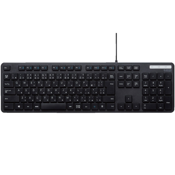 Keyboard Elecom TK-FCM108BK Black