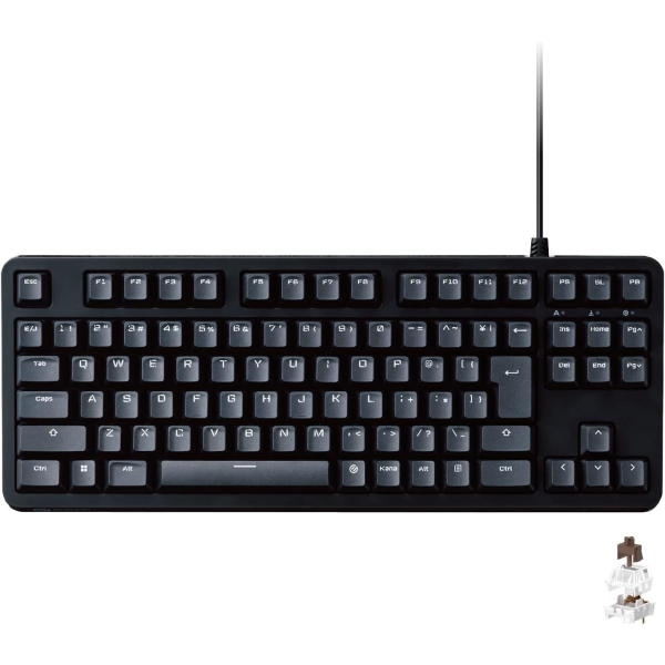 ELECOM TK-GK20TBK tea axis black Keyboard