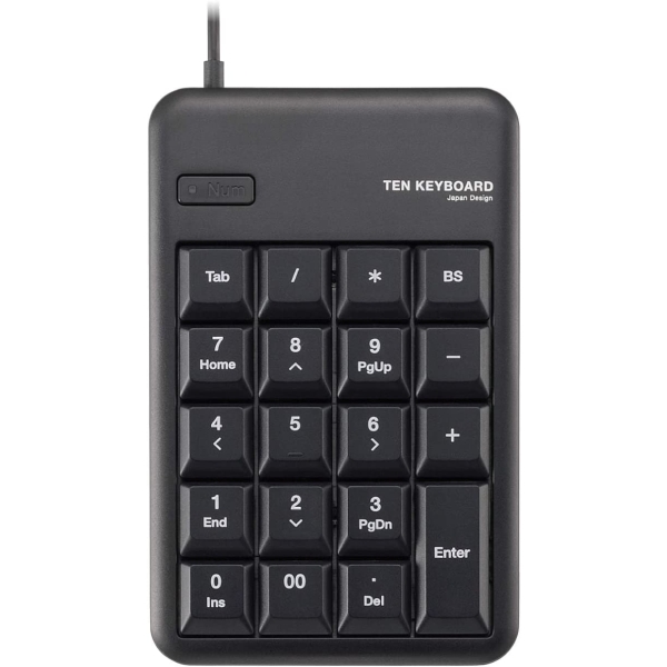 Number Pad ELECOM ELECOM TK-TCM011BK/RS black Number Pad