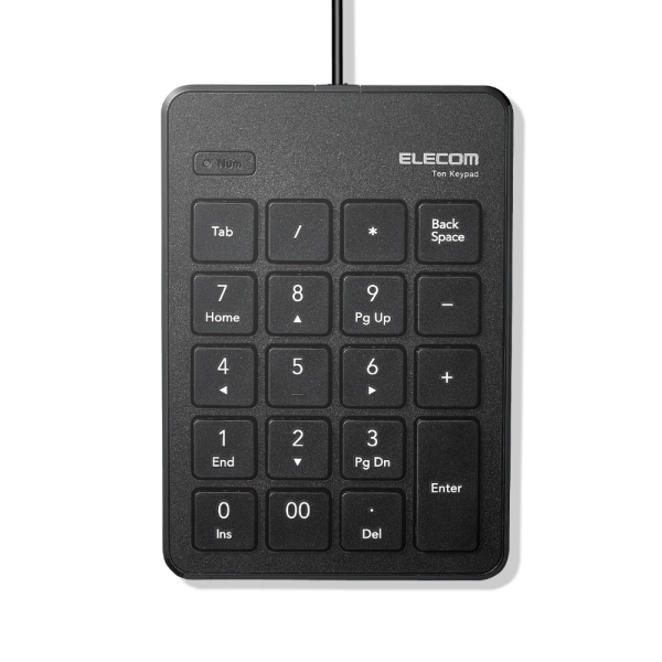 Number Pad Elecom Elecom TK-TCP018BK Black Number Pad