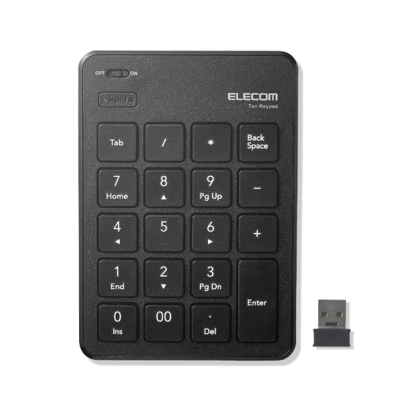 Number Pad Elecom Elecom TK-TDP019BK Black Number Pad