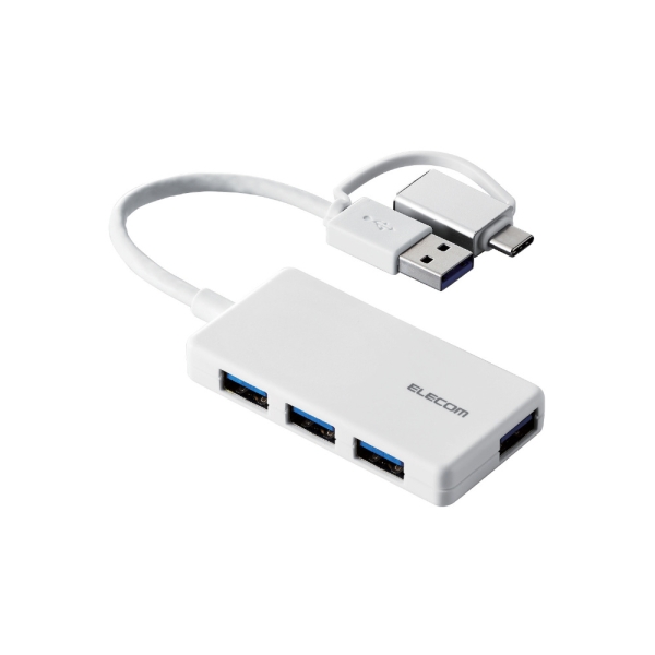 ELECOM U3H-CA4004BWH White USB Hub