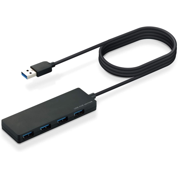 USB Hub Elecom U3H-FC04BBK Black USB Hub