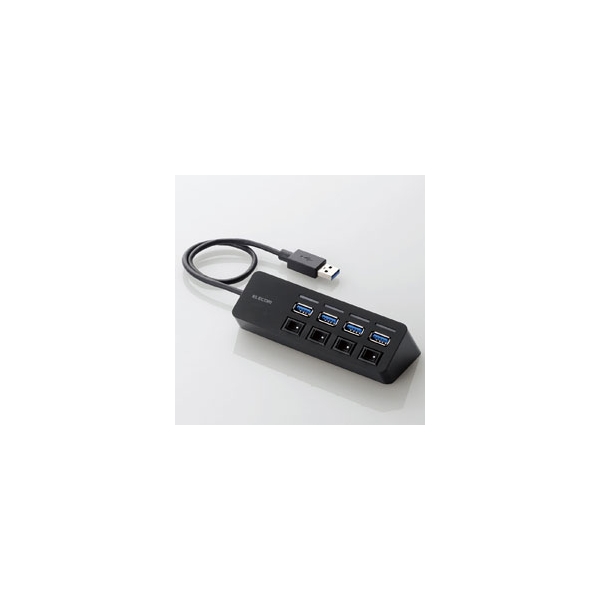 USB Hub Elecom U3H-S418BBK Black USB Hub