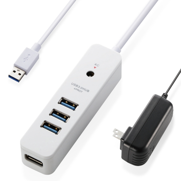 USB Hub Elecom U3H-T410SWH white USB Hub