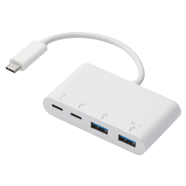 USB Hub Elecom U3HC-A424P10WH White USB Hub