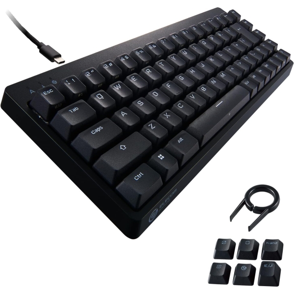 ELECOM V custom TK-VK200CBK blue axis black Keyboard