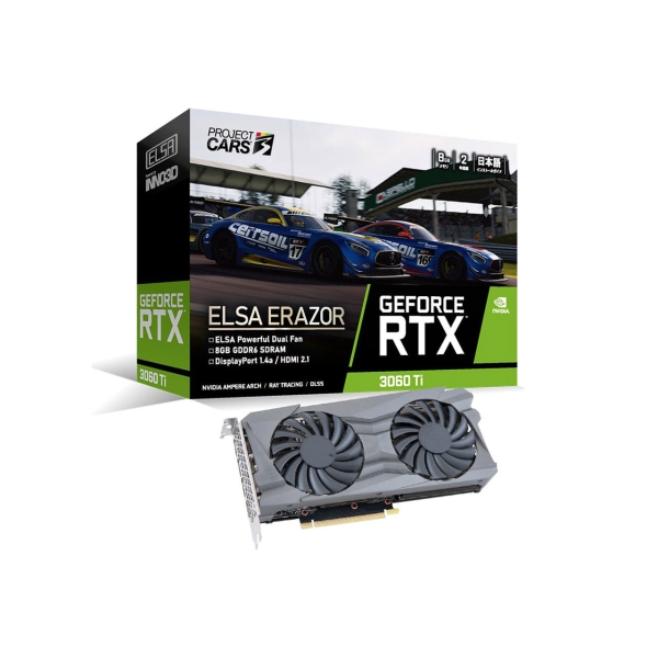 ELSA ELSA GeForce RTX 3060 Ti ERAZOR LHR GD3060T-8GEREZH PCIExp 8GB Graphic Card