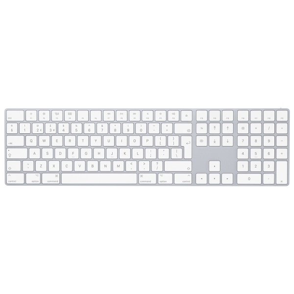 English (UK) MQ052JB/A silver with the Apple Magic Keyboard numeric keypad Keyboard