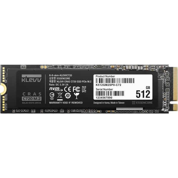 ESSENCORE KLEVV CRAS C720 K512GM2SP0-C72 SSD