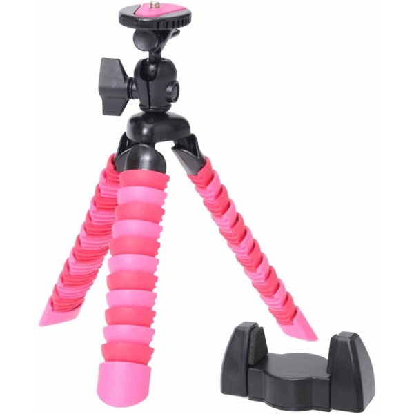 Camera Tripod & Monopod Etsumi Freely with Smartphone Adapter Set E-6506 Pink Tripods & Monopod