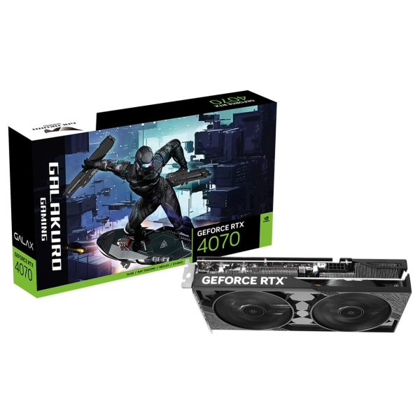 Expert-oriented GALAKURO GAMING GG-RTX4070-E12GB/DF2 PCIExp 12GB Graphic Card