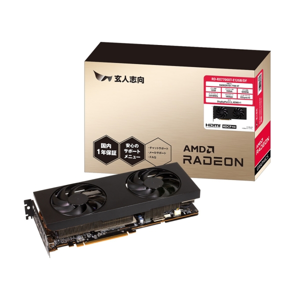 Expert-oriented RD-RX7700XT-E12GB/DF PCIExp 12GB Graphic Card