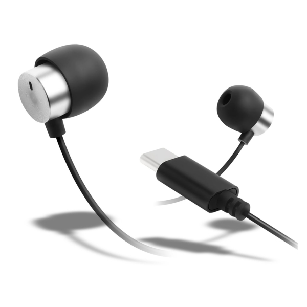 FSC FS-CMSLP01-MBK Metal Black Earphone Headphone