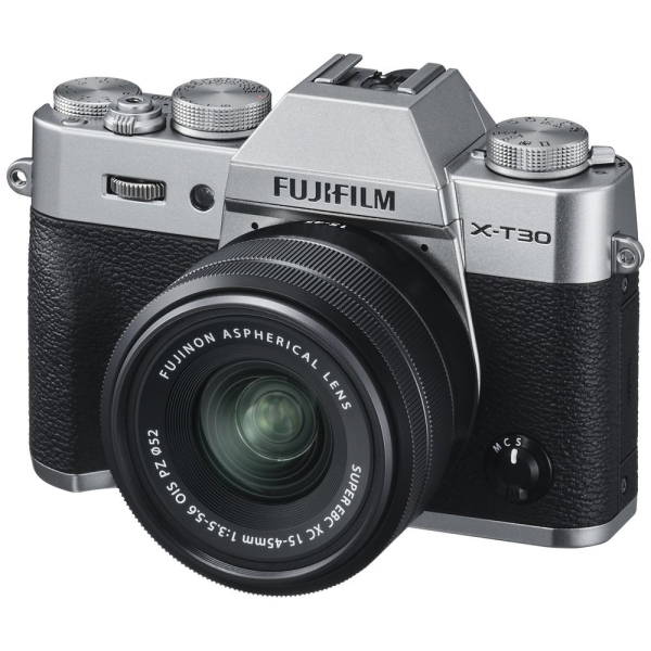 DSLR Camera FUJIFILM FUJIFILM X-T30 15-45mm Lens Kit Silver DSLR Camera