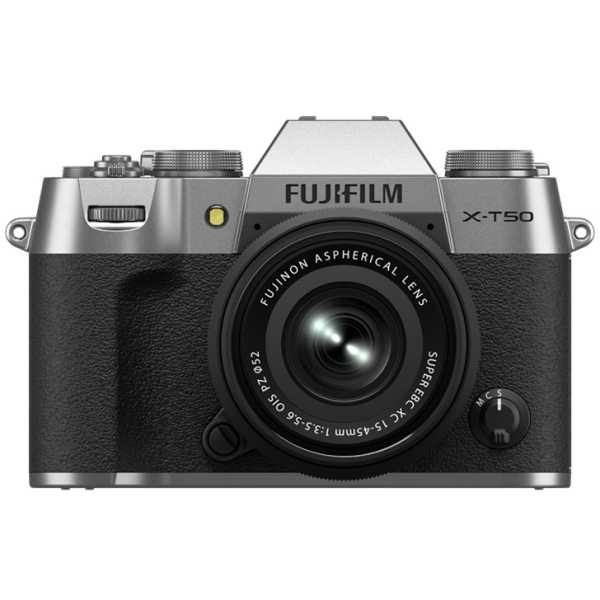 FUJIFILM X-T50 XC15-45mm Lens Kit Silver Mirrorless Camera