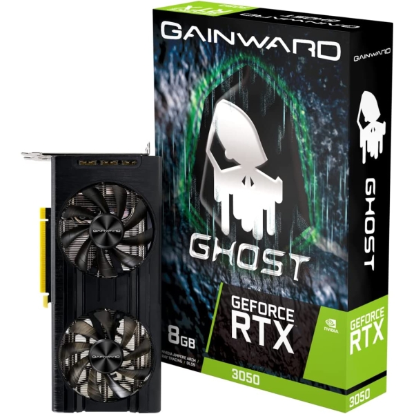 Graphic Card GAINWARD GeForce RTX 3050 GHOST 8GB GDDR6 NE63050019P1-190AB-G PCIExp 8GB