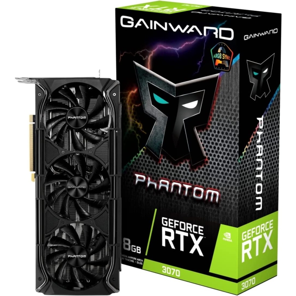 Graphic Card GAINWARD GeForce RTX 3070 Phantom+ NE63070019P2-1040M PCIExp 8GB