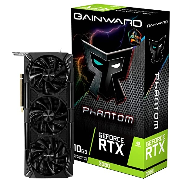 Graphic Card GAINWARD GeForce RTX 3080 Phantom+ NED3080U19IA-1020M PCIExp 10GB