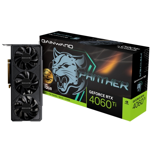 GAINWARD GeForce RTX 4060 Ti Panther OC 16GB NE6406TU19T1-1061Z-G PCIExp 16GB Graphic Card