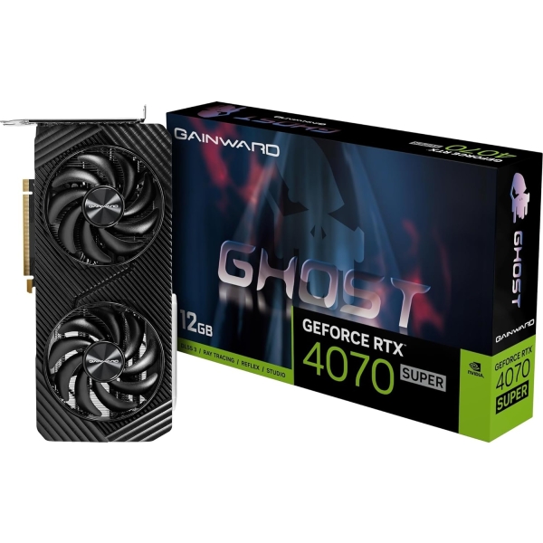 GAINWARD GeForce RTX 4070 SUPER Ghost NED407S019K9-1043B-G PCIExp 12GB Graphic Card