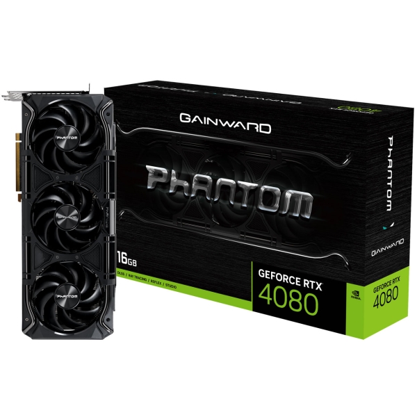 GAINWARD GeForce RTX 4080 Phantom NED4080019T2-1030P PCIExp 16GB Graphic Card