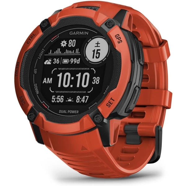 GARMIN Instinct 2x Dual Power 010-02805-32 Flame Red Smart Watch