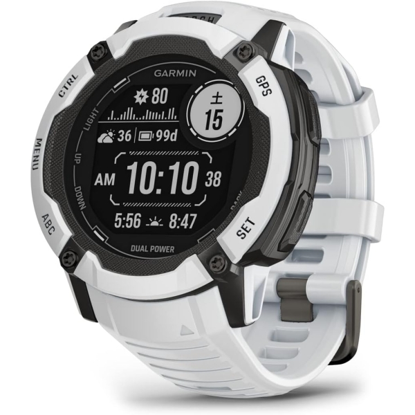 GARMIN Instinct 2x Dual Power 010-02805-42 White Stone Smart Watch