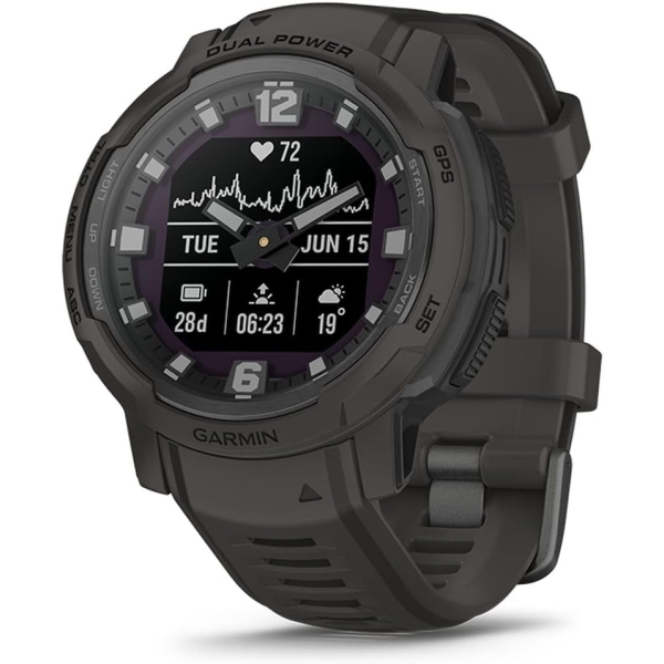 GARMIN Instinct Crossover Dual Power 010-02730-41 Graphite Smart Watch