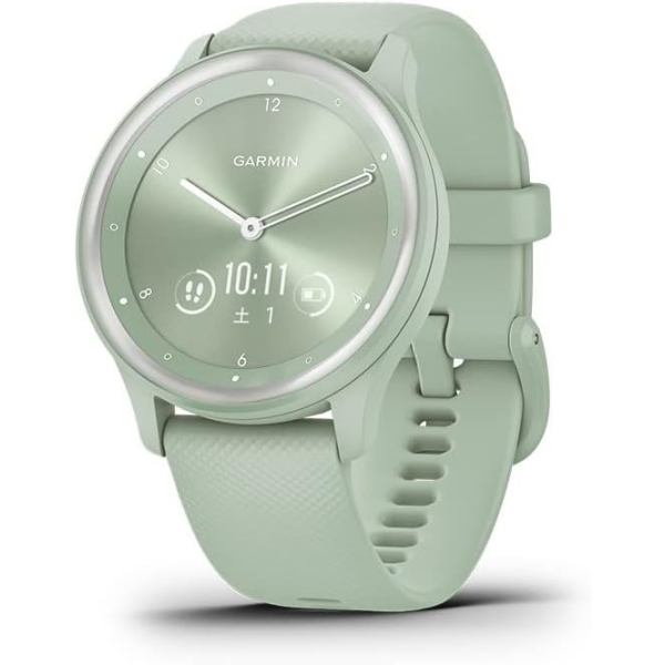 GARMIN Vivomove Sport 010-02566-43 Silver/Cool Mint Smart Watch