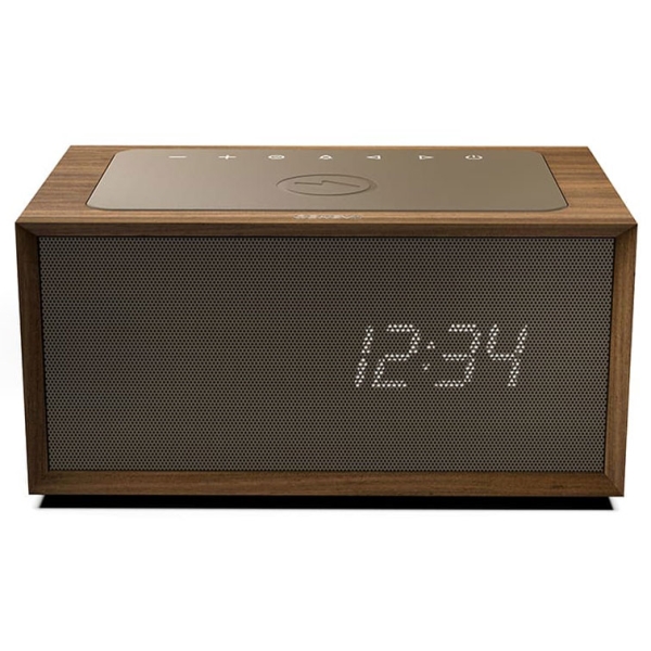 GENEVA GENEVA TIME DIGITAL Walnut Bluetooth Speaker