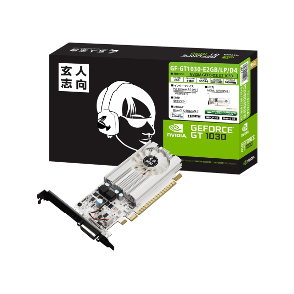 Graphic Card Genin Orientation GF-GT1030-E2GB/LP/D4 PCIExp 2GB