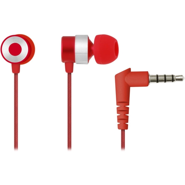 GEO GRND-IEP100JS01 RE red Earphone Headphone