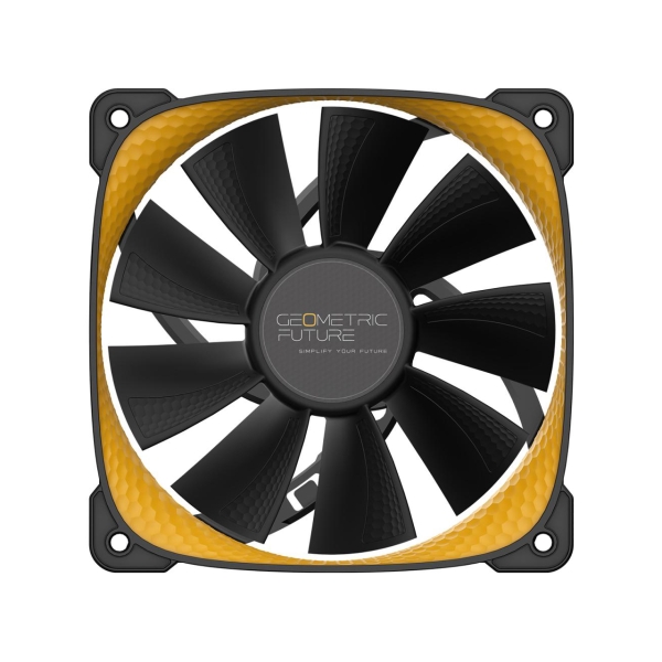 Geometric Future SQUAMA 2505Y GF-SQ-2505Y-1P Black/Yellow Case Fan