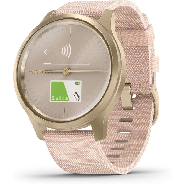 Germin Vivomove Style NYLON 010-02240-72 Blush Pink/Light Gold Smart Watch