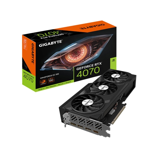 GIGABYTE GV-N4070WF3OC-12GD PCIExp 12GB Graphic Card