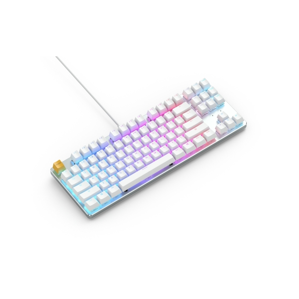 Keyboard Glorious PC Gaming Race Glorious GMMK Tenkeyless GLO-GMMK-TKL-BRN-W White