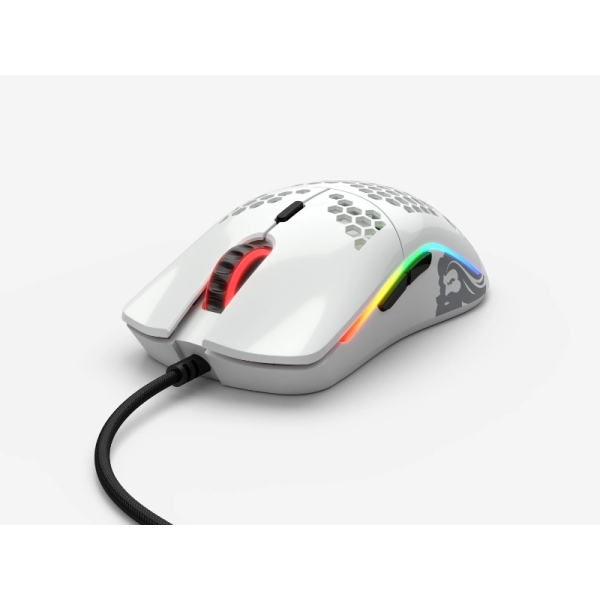 Mouse Glorious PC Gaming Race Glorious Model O- GOM-GWHITE Glossy White Mouse