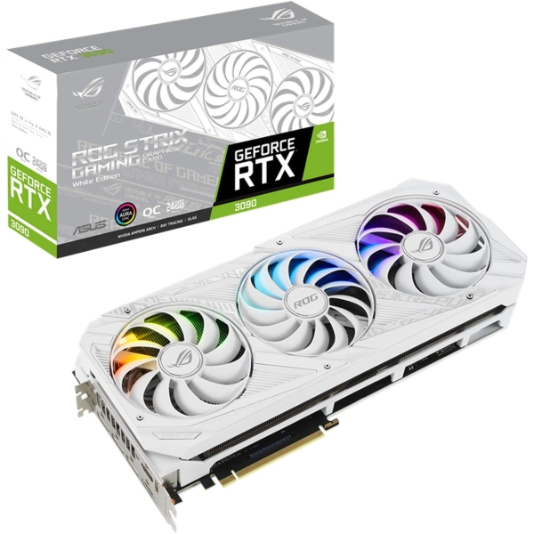 Graphic Card ASUS ROG-STRIX-RTX3090-O24G-WHITE PCIExp 24GB