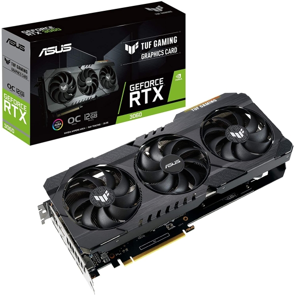 Graphic Card ASUS TUF-RTX3060-O12G-V2-GAMING PCIExp 12GB