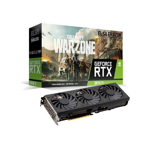 Graphic Card ELSA ELSA GeForce RTX 3070 Ti ERAZOR GD3070T-8GEREZ PCIExp 8GB