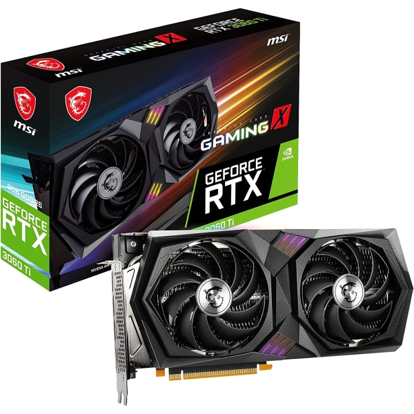 Graphic Card MSI GeForce RTX 3060 Ti GAMING X 8G LHR PCIExp 8GB