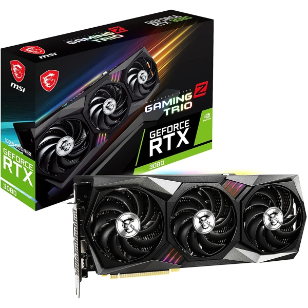 Graphic Card MSI GeForce RTX 3080 GAMING Z TRIO 10G LHR PCIExp 10GB