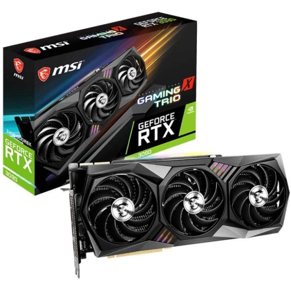 Graphic Card MSI GeForce RTX 3090 GAMING X TRIO 24G PCIExp 24GB