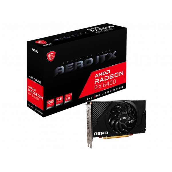 Graphic Card MSI Radeon RX 6400 AERO ITX 4G PCIExp 4GB